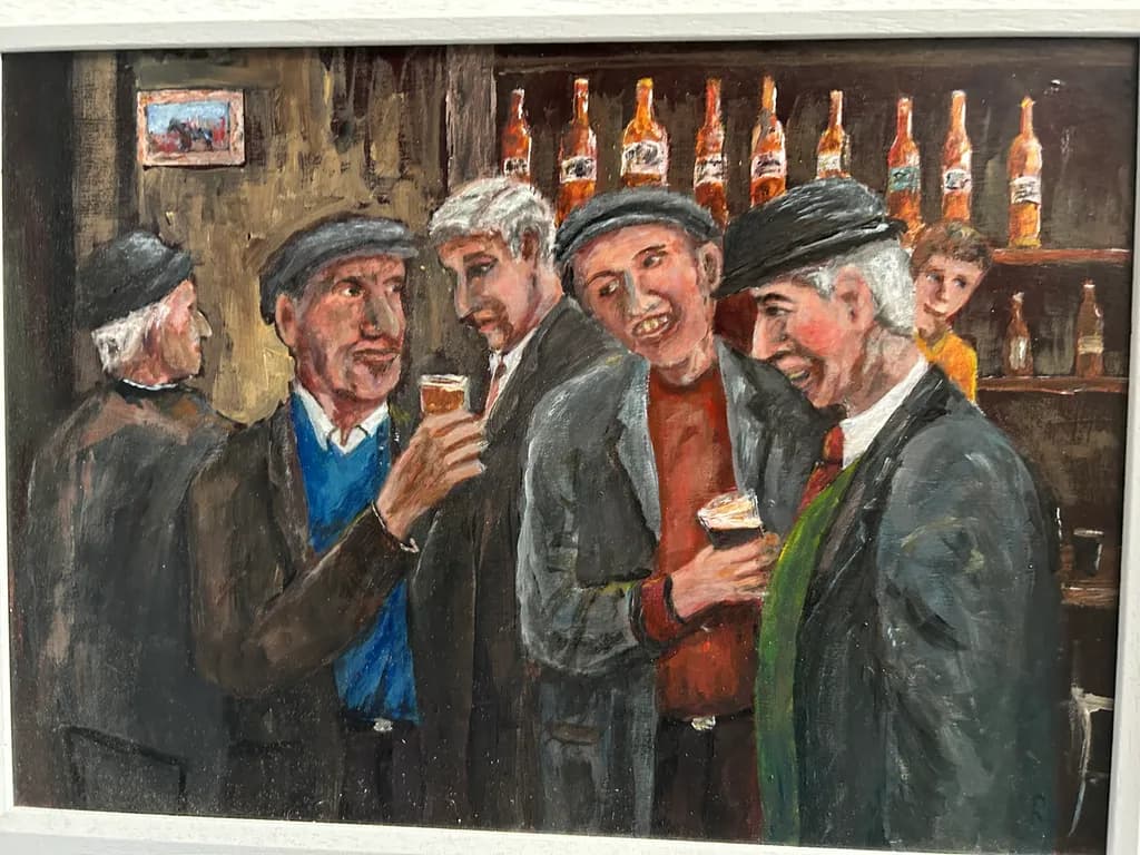 Pub Conversation Over Beer