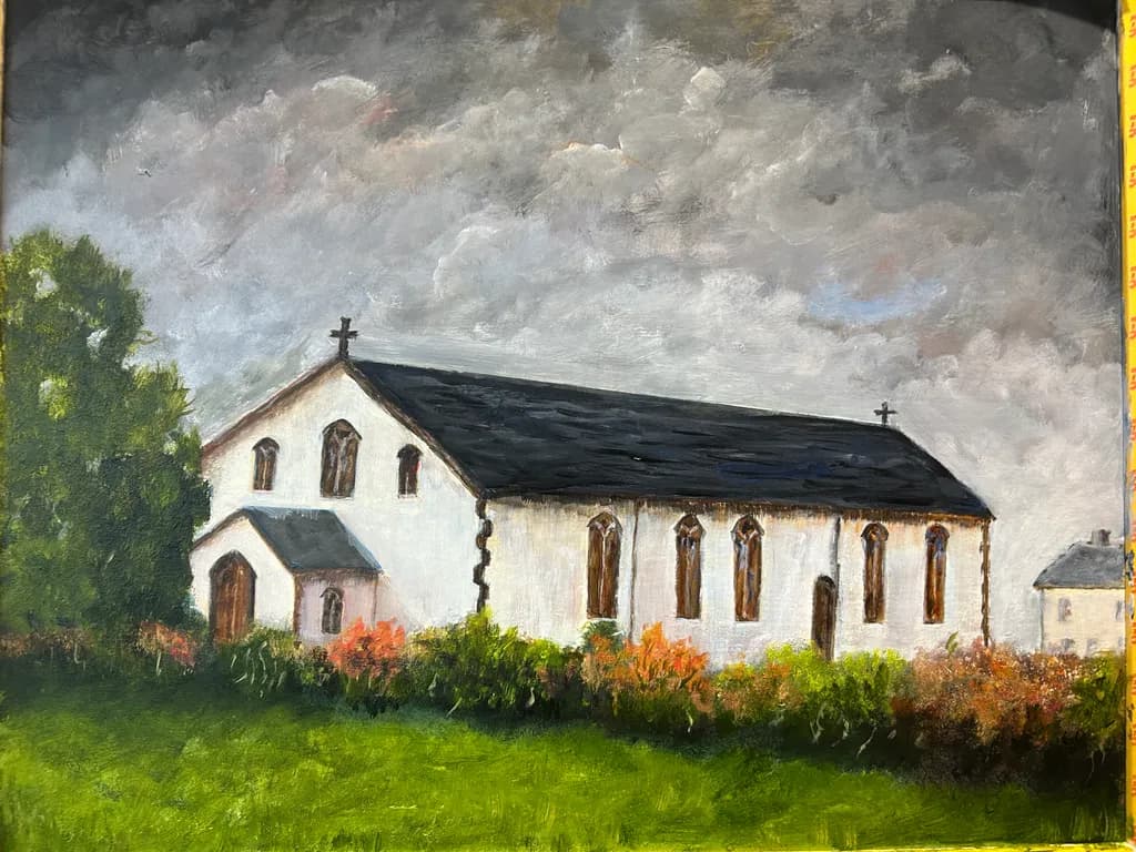 Church Beneath Storm Clouds