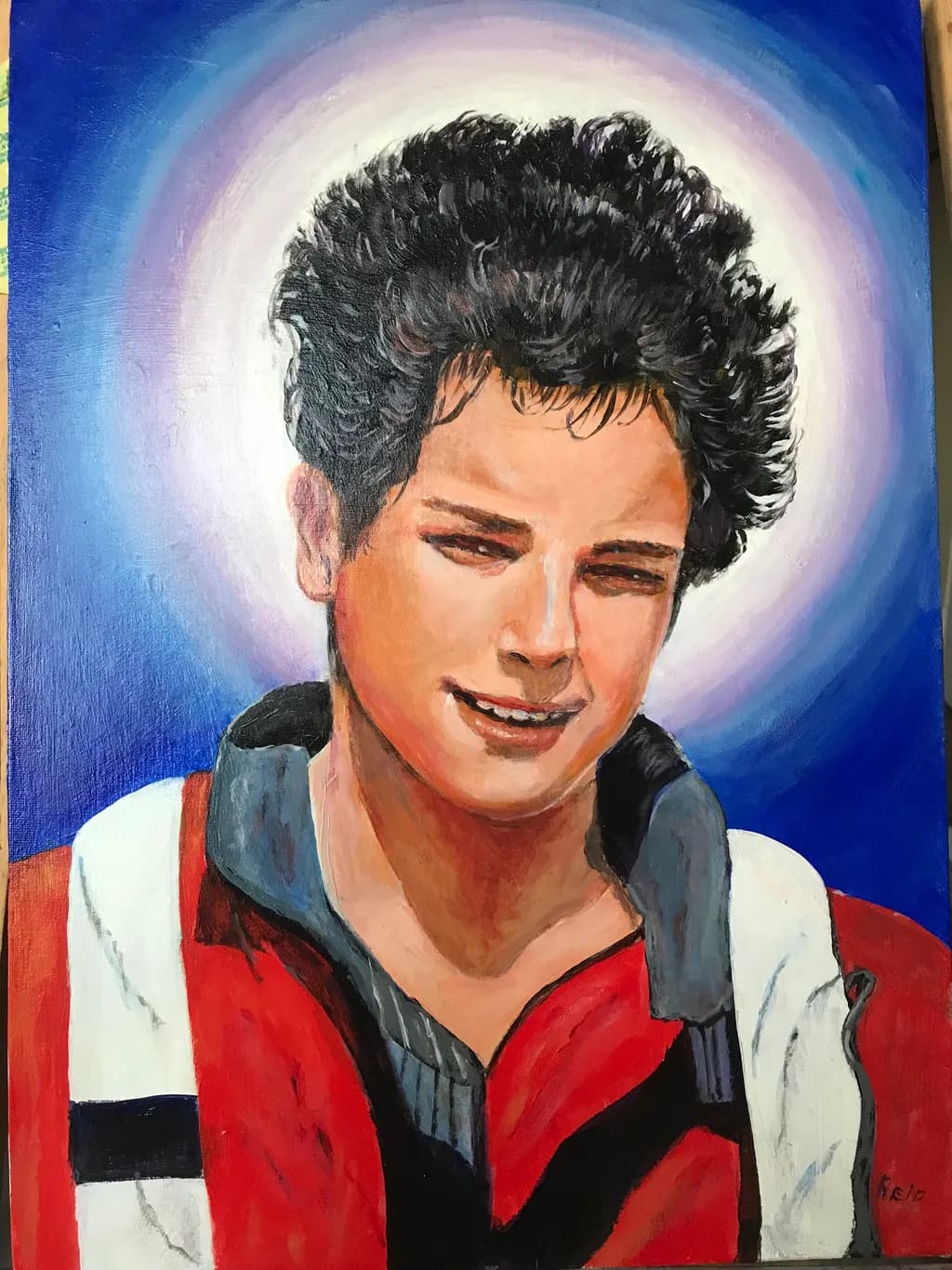 Blue Halo Portrait
