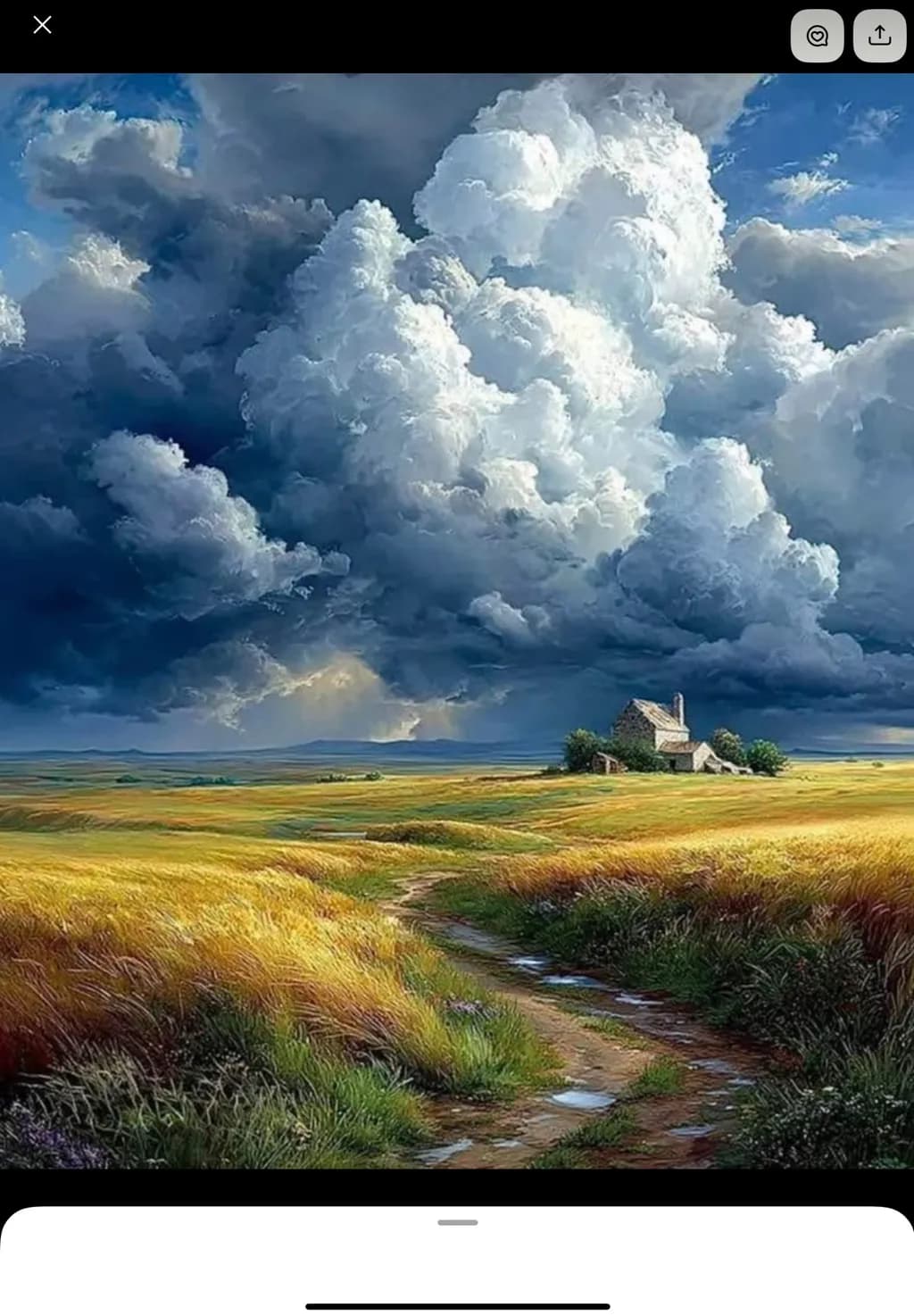 Stormlit Meadow Path