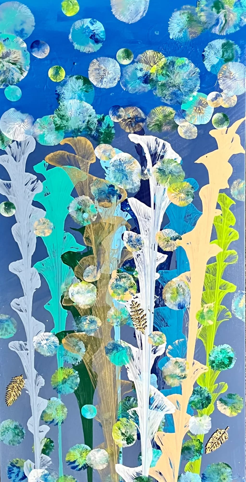 Botanical Blue Collage