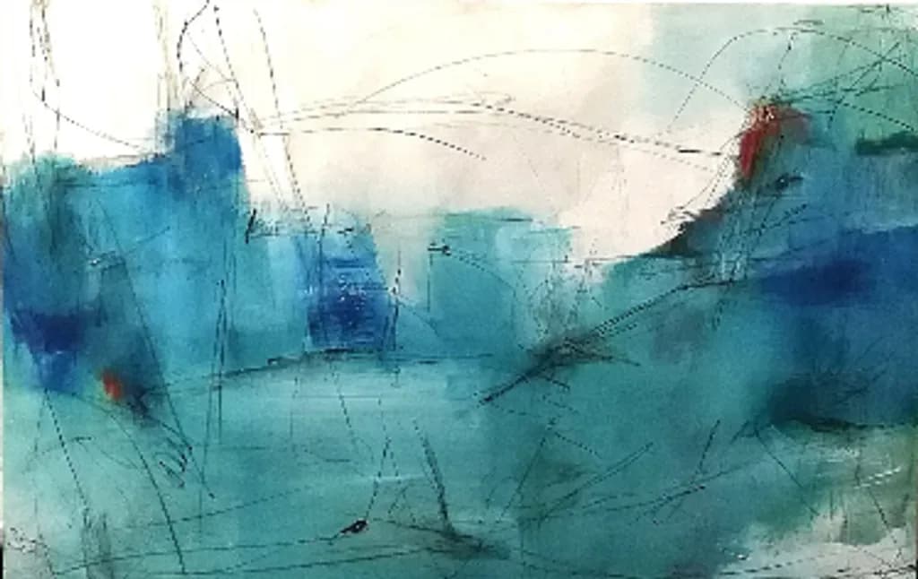 Tidal Blue Abstraction