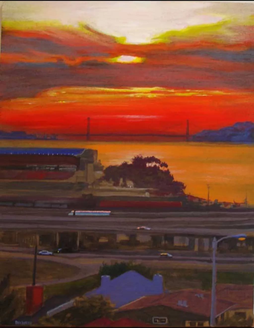 Urban Sunset Overpass