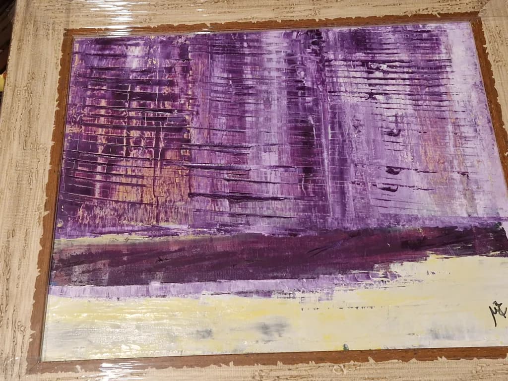 Purple Textured Abstraction