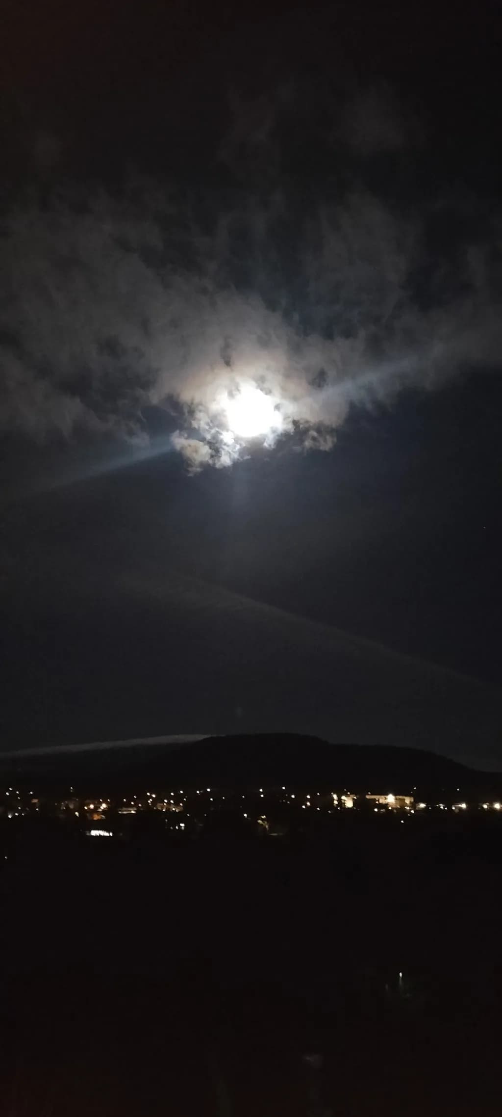 Moonlit Mountain Town