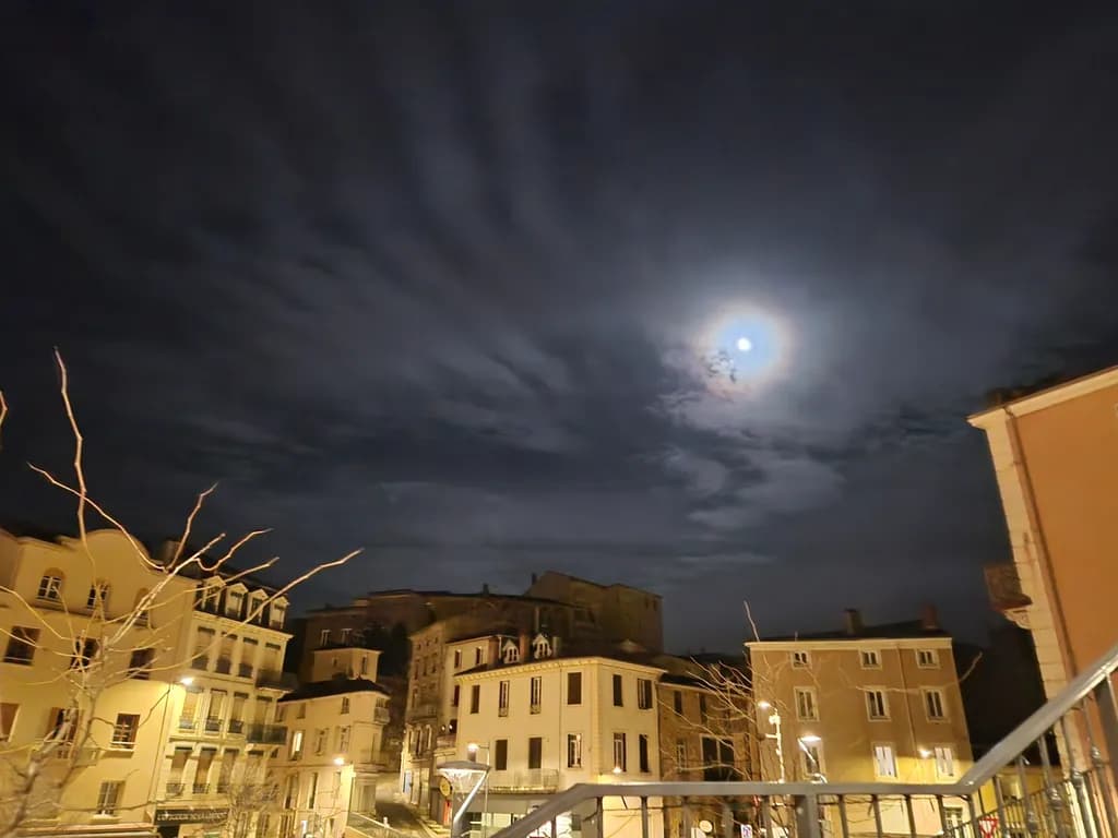 Moonlit City Rooftops