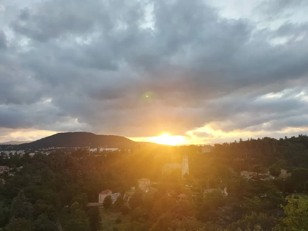 Sunset Over the Hills