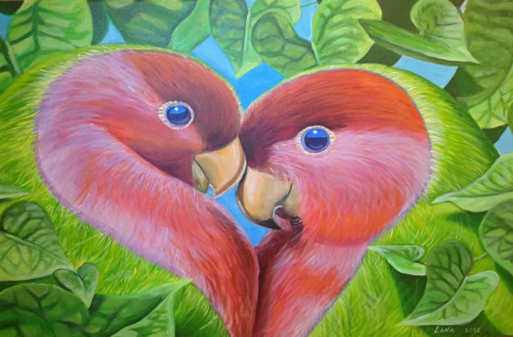 Flamingo Heart