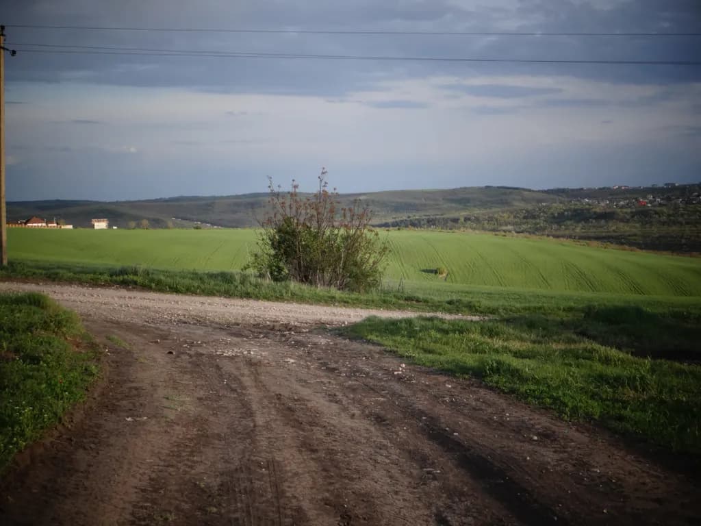 Country Road Under Stormlight