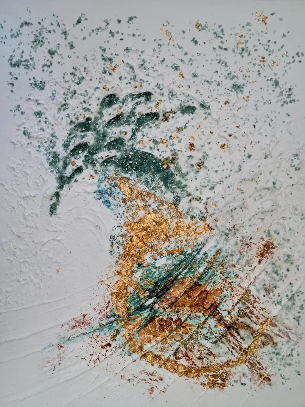 Gold and Verdigris Drift