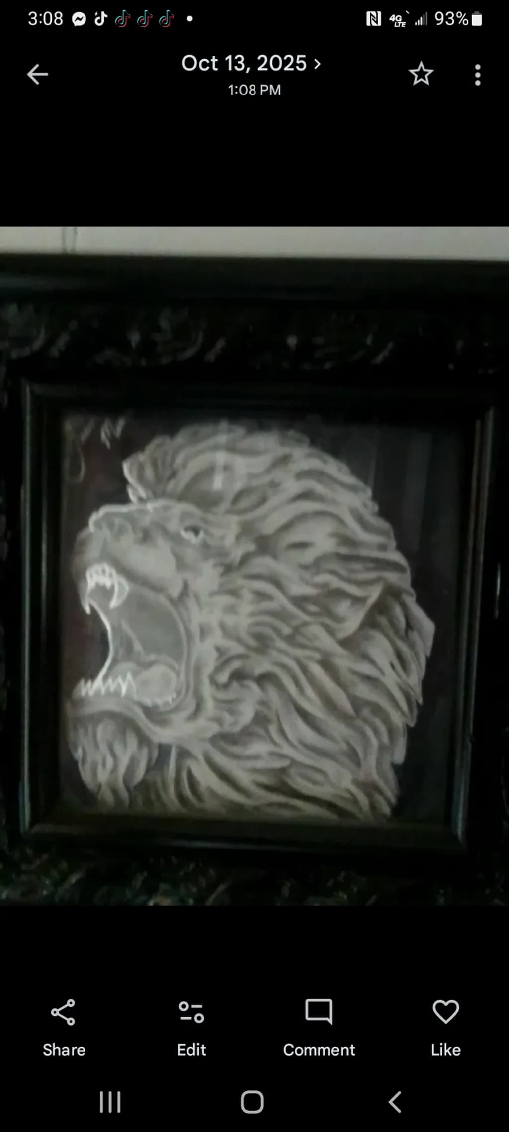 Roaring Lion Portrait