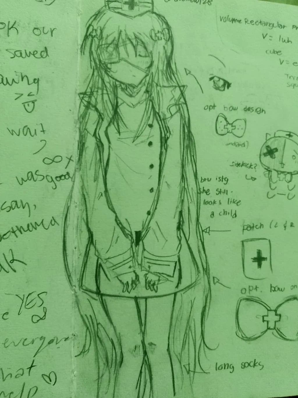 Long-Haired Uniform Sketch