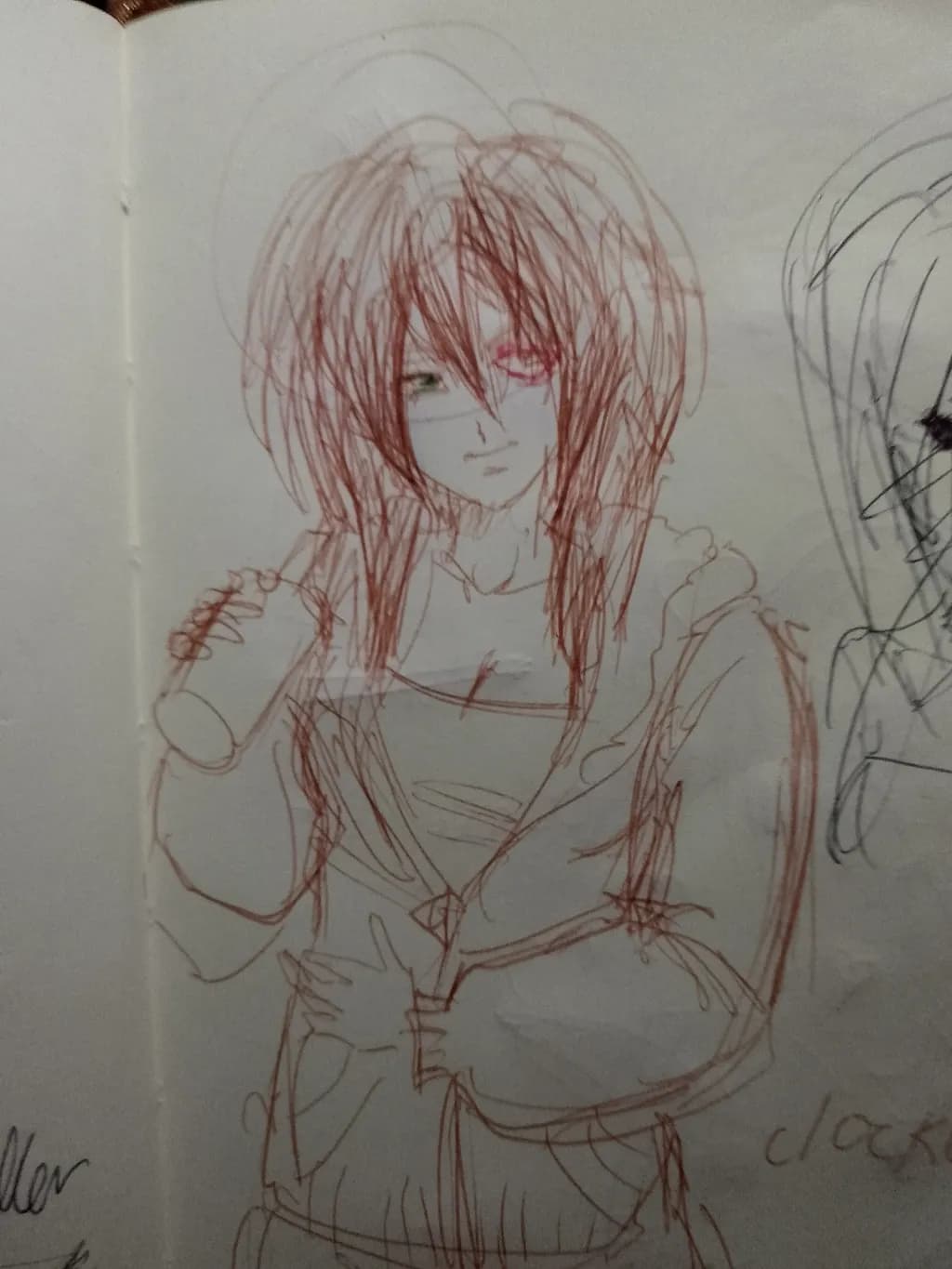 Redhead Anime Sketch
