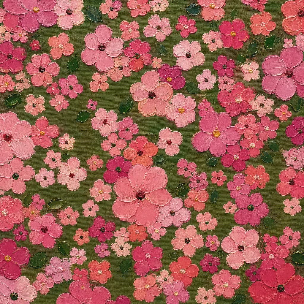 Impasto Flower Garden