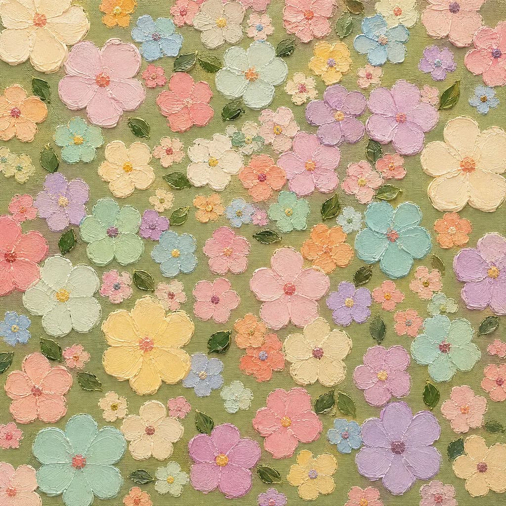 Pastel Flower Garden