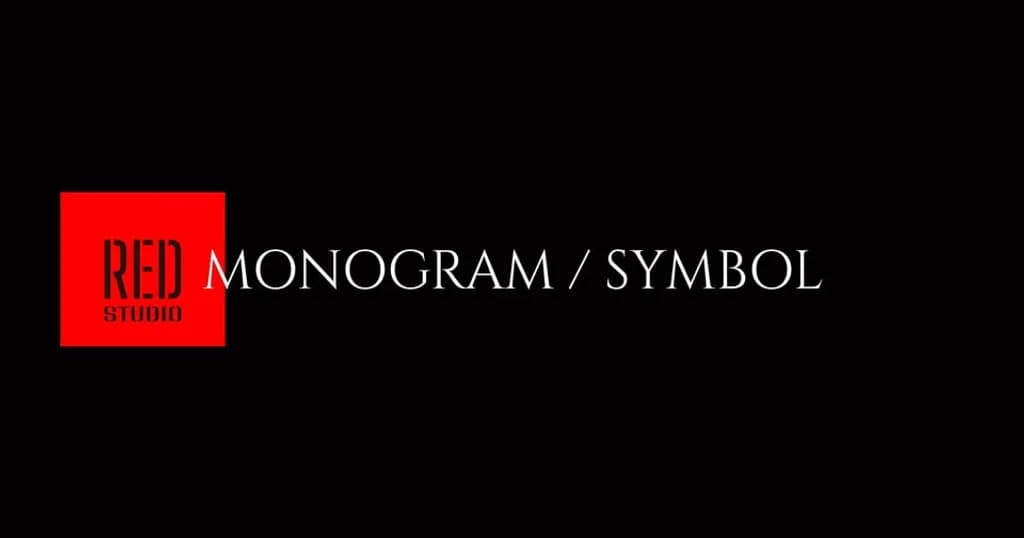 Red Monogram Symbol