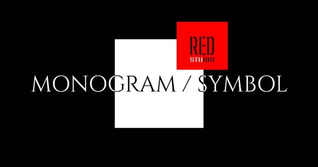 Red Monogram Symbol