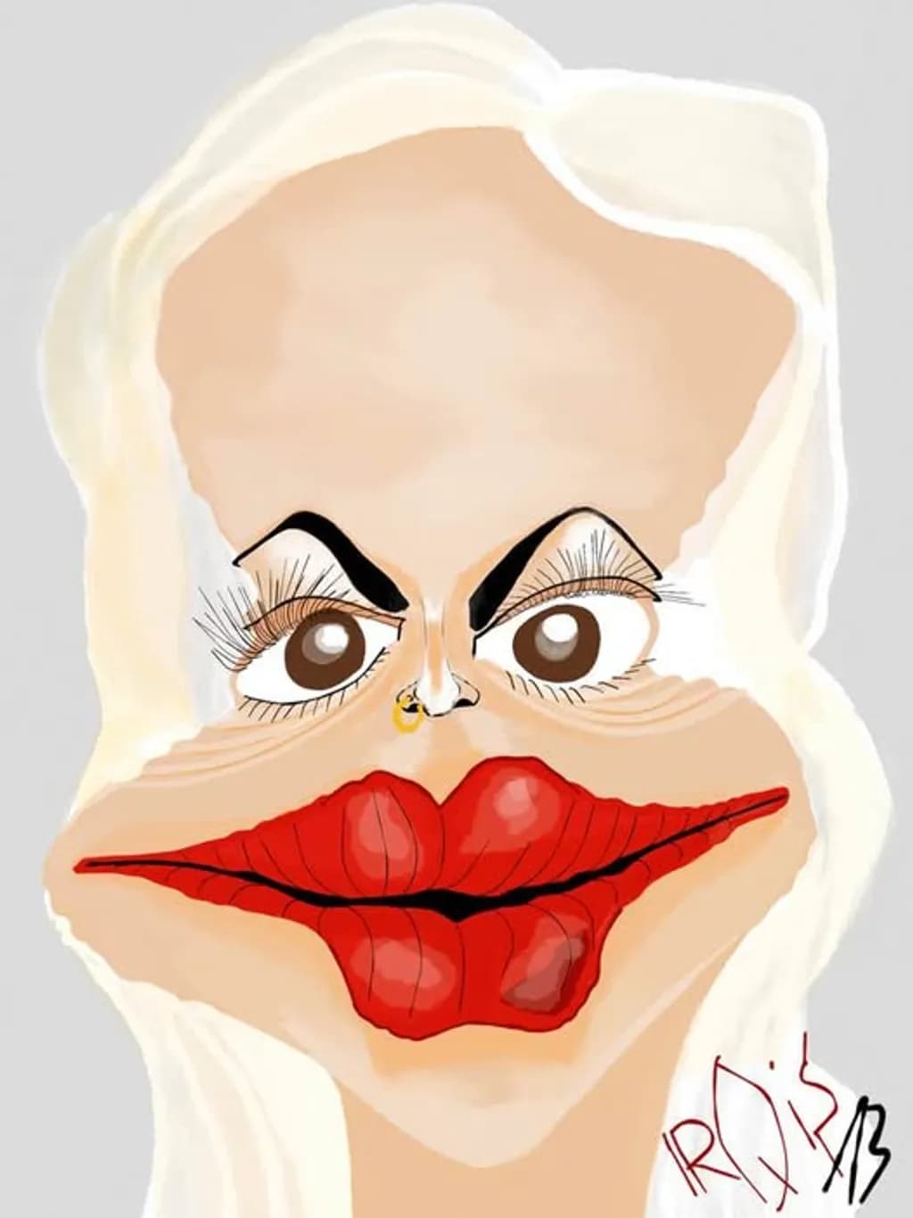 Red Lip Portrait