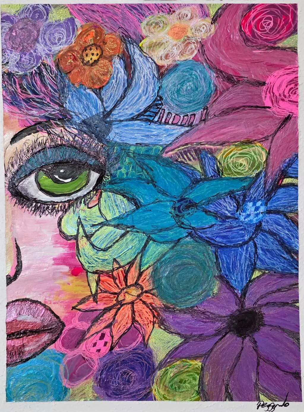 Floral Eye Mosaic