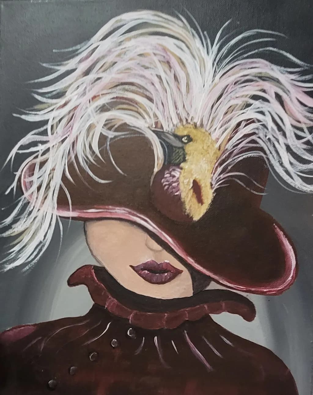Feathered Hat Portrait