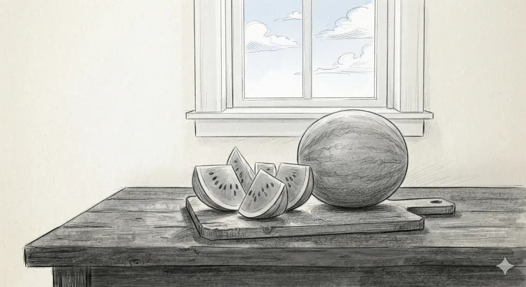 Watermelon by the Window