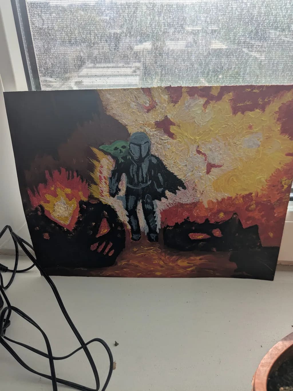 Figures Among Flames