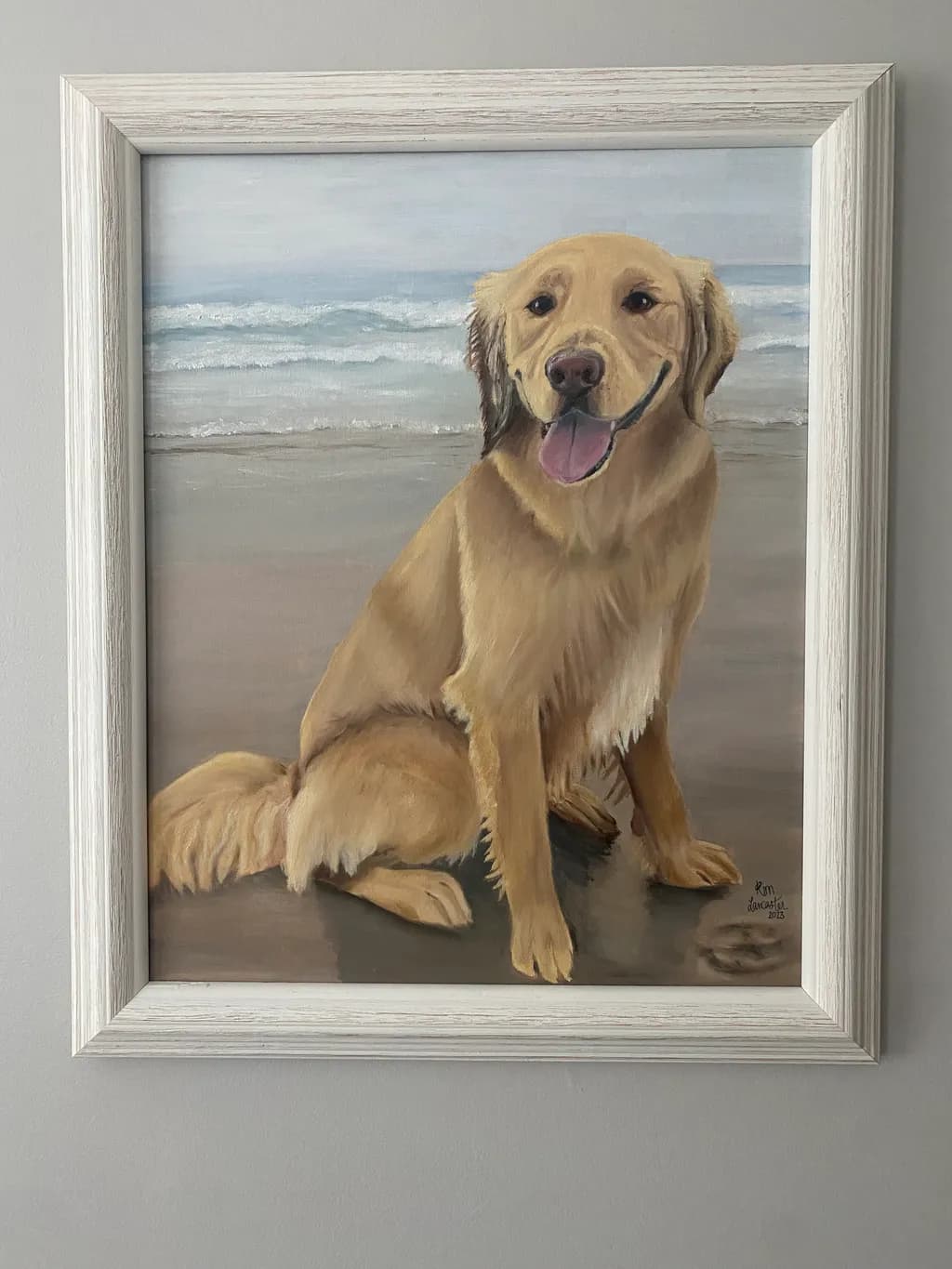 Golden Retriever at the Beach