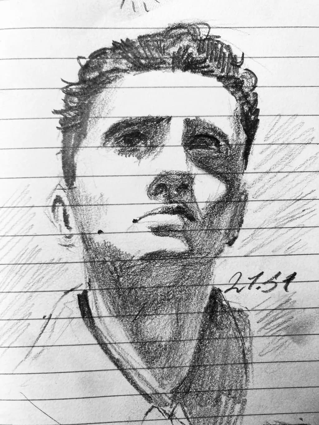 Monochrome Pencil Portrait