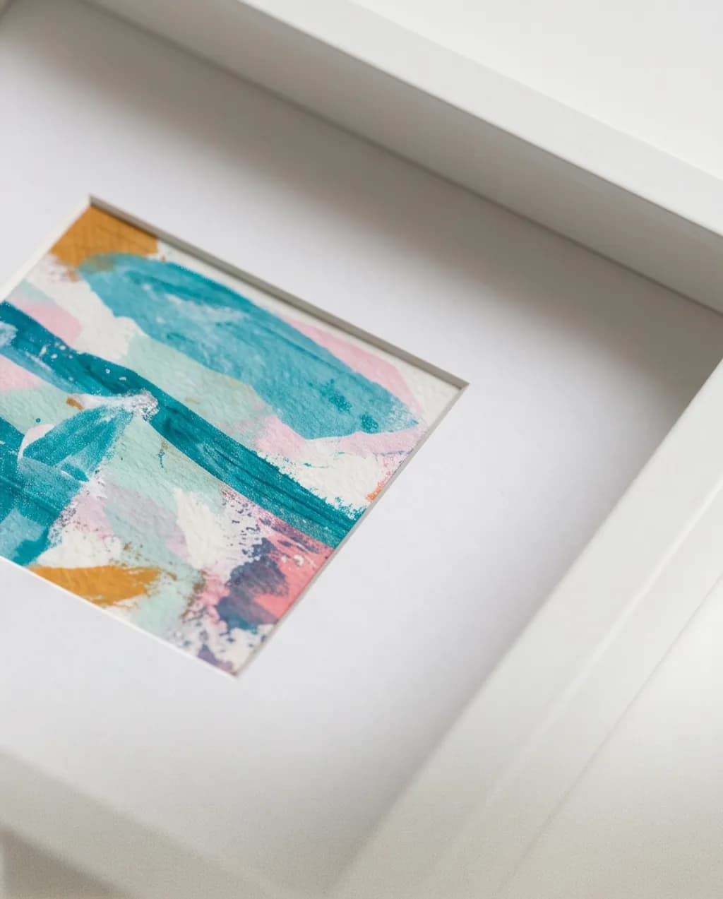 Turquoise Tide Abstract