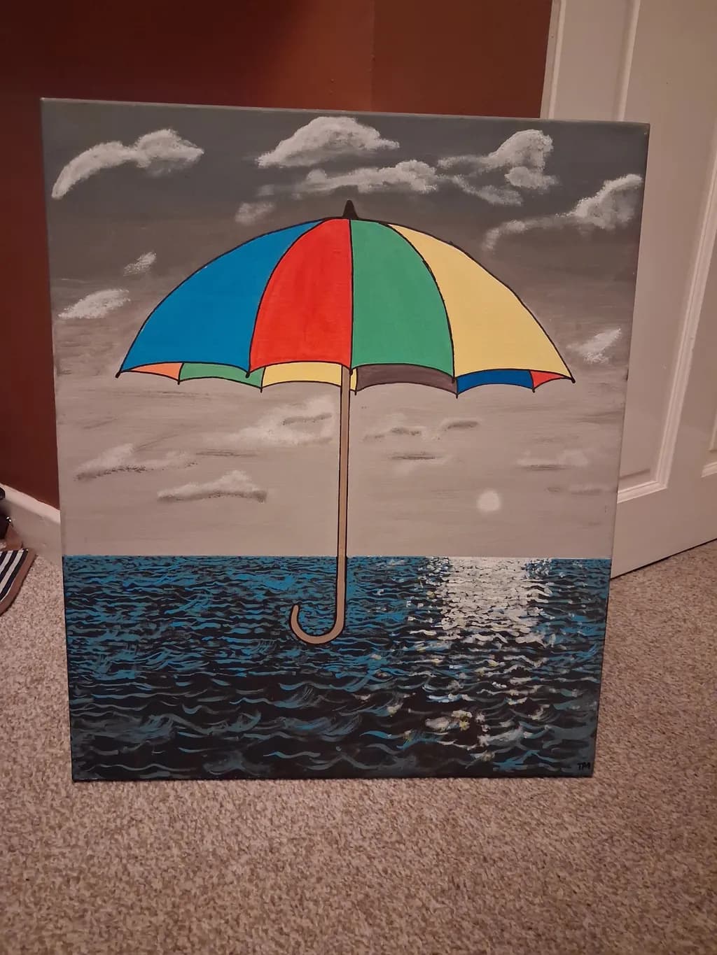 Umbrella Over Ocean