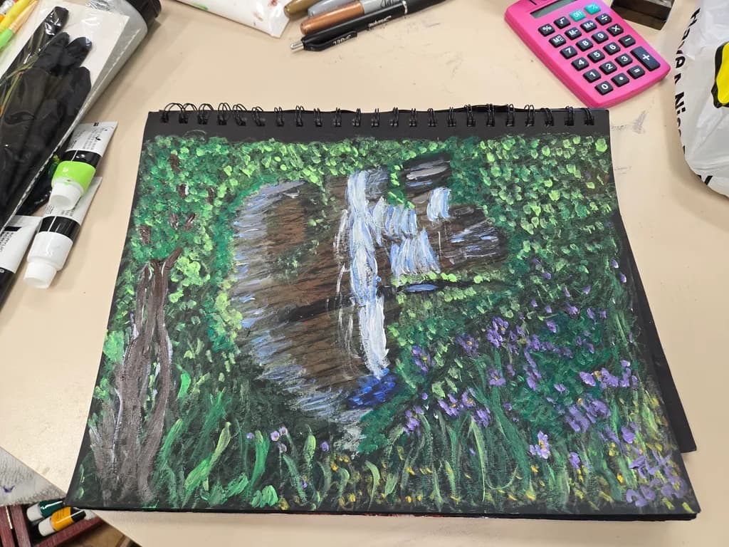Forest Waterfall Garden