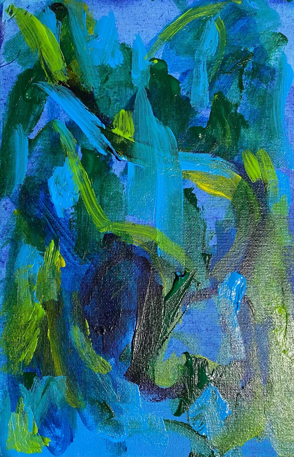 Blue-Green Brushwork