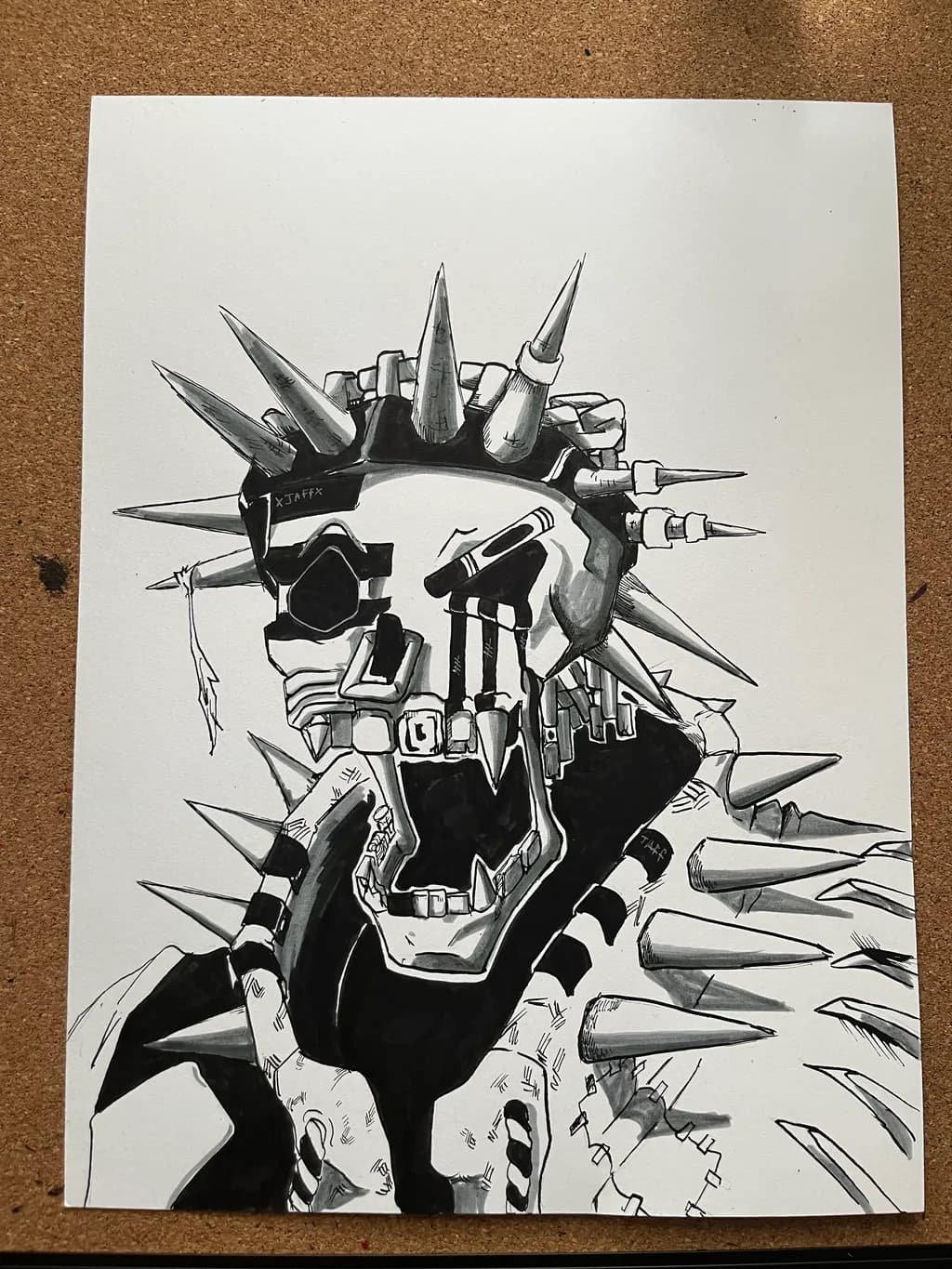 Spiked Mecha Skull