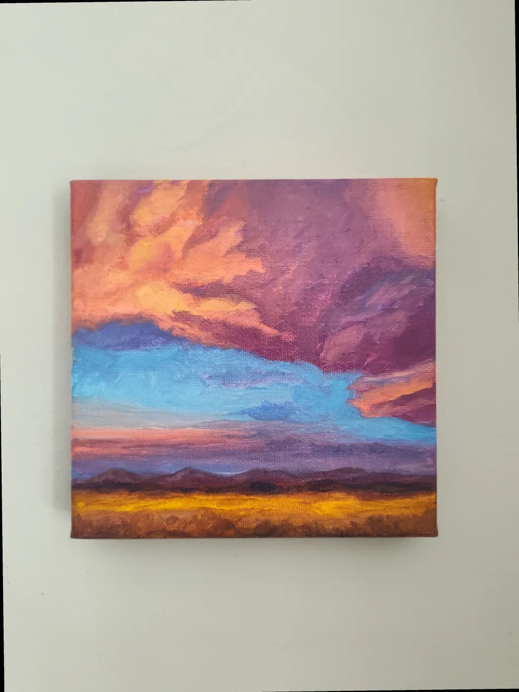 Ember Sky Over Mountains