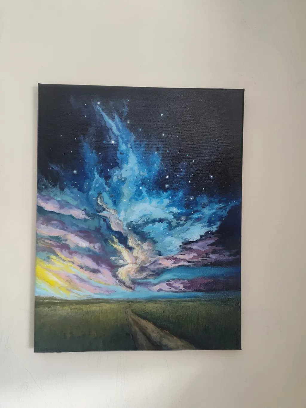 Starlit Prairie Path