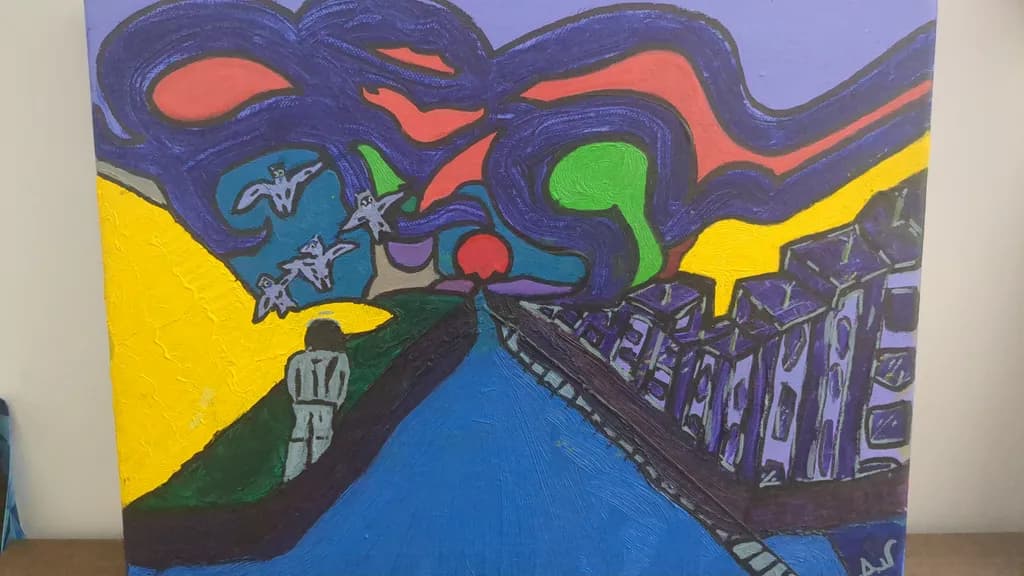 Surreal City Roadscape