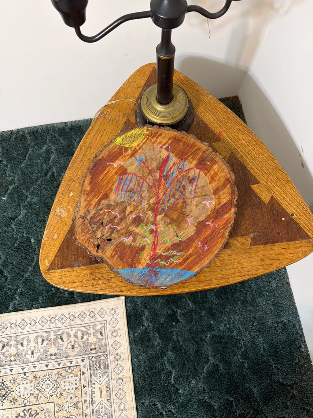 Painted Wood Slice