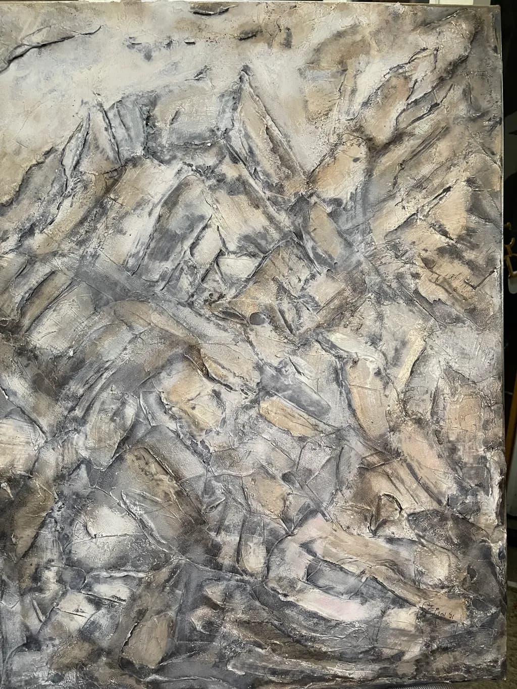Tectonic Gray Abstraction