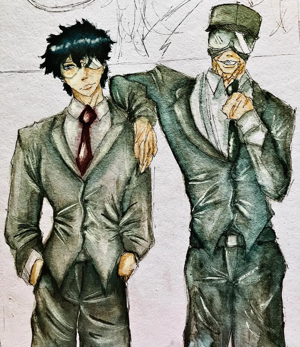 Dapper Duo in Suits