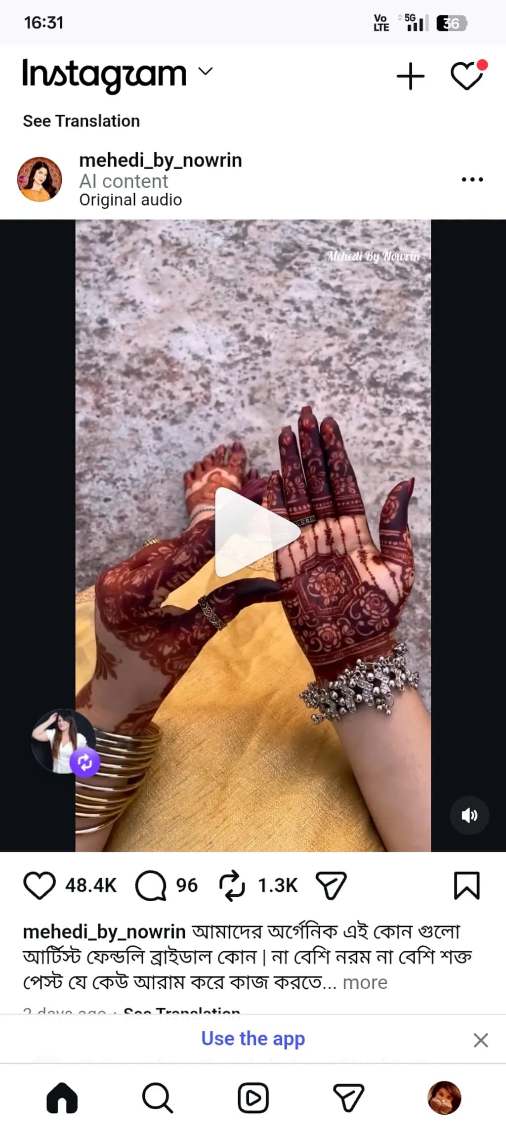 Henna Adorned Hands