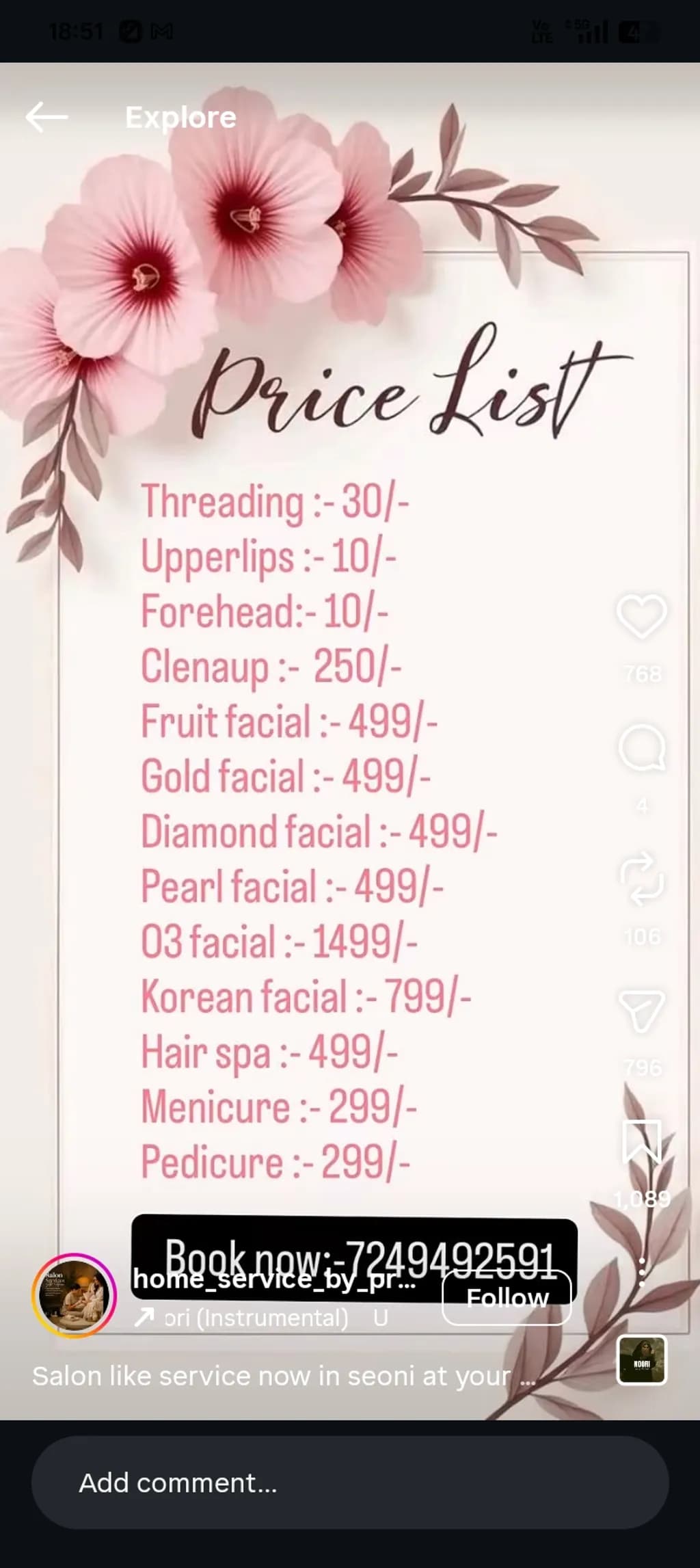 Pink Hibiscus Price List