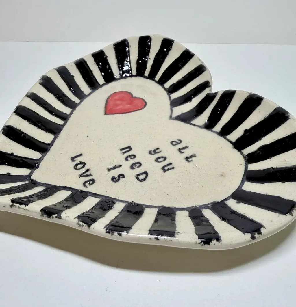 Love Is All You Need Heart Plate