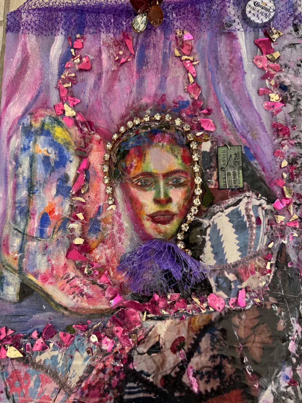 Jeweled Collage Portrait