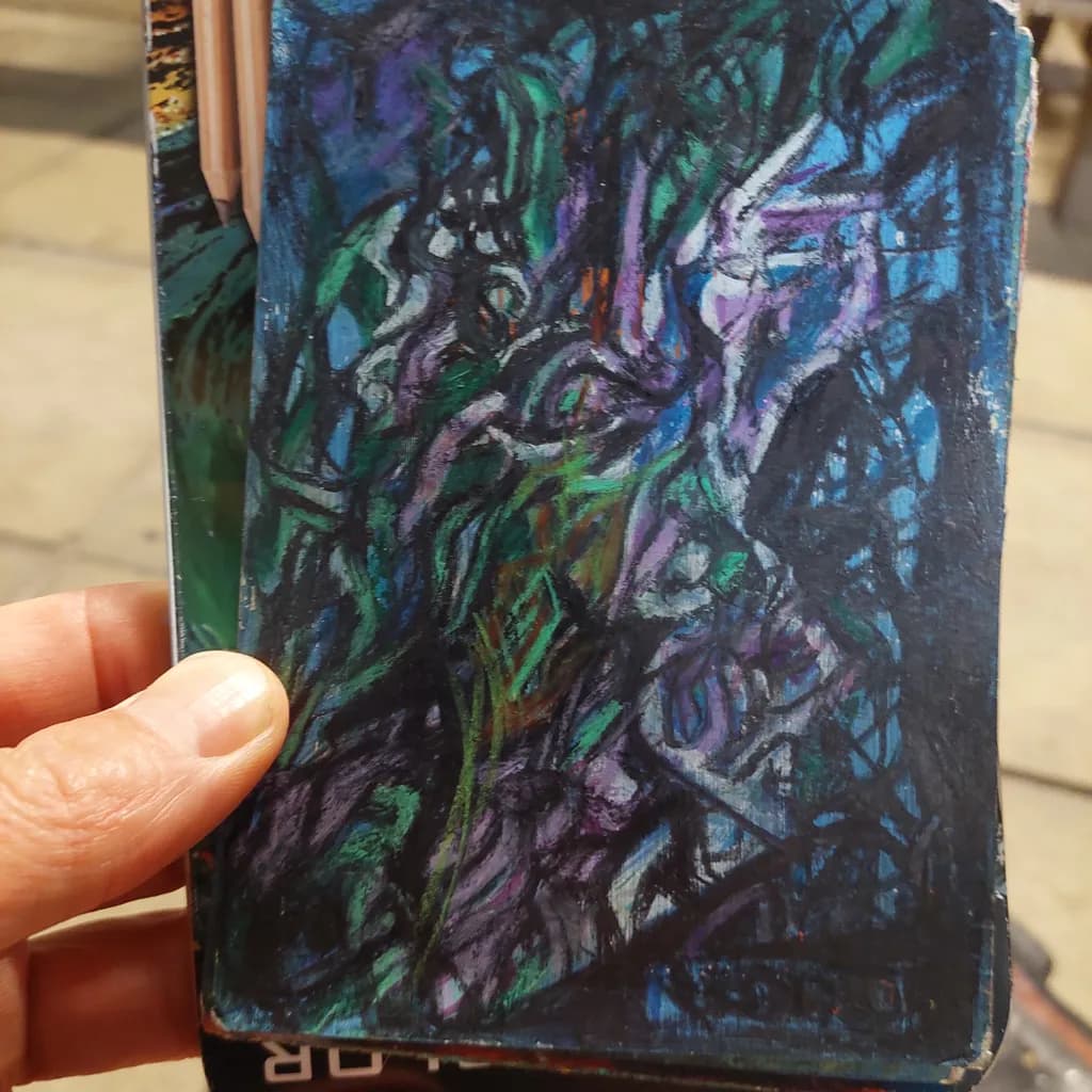 Midnight Botanical Tangle