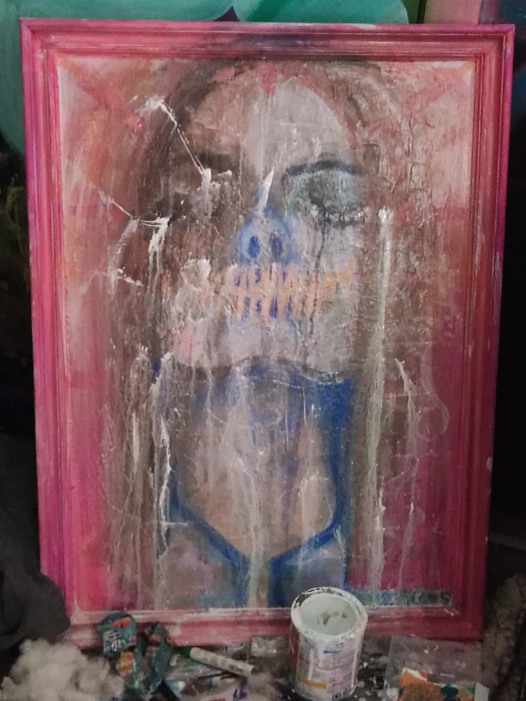 Painted Skull Portrait