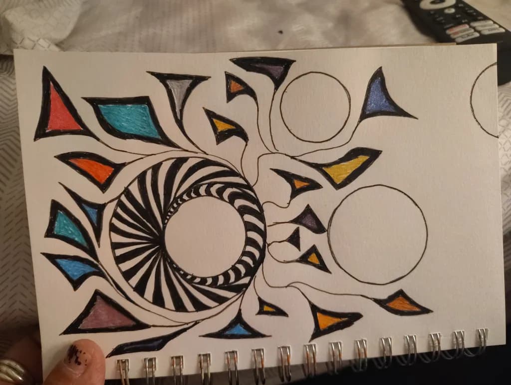 Geometric Sunburst Mandala