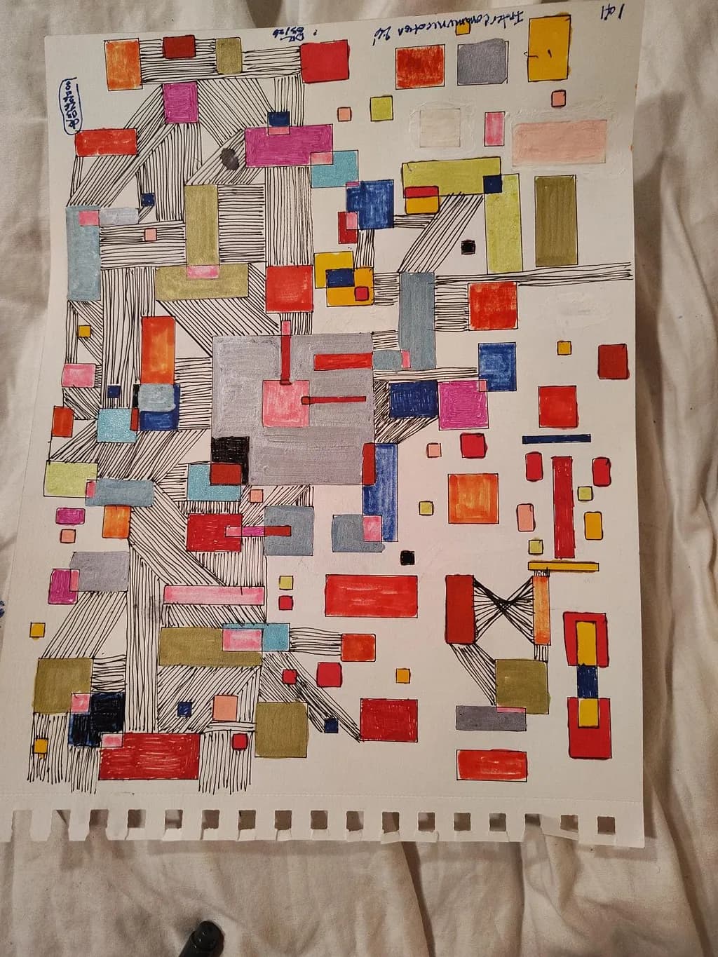 Geometric Color Grid