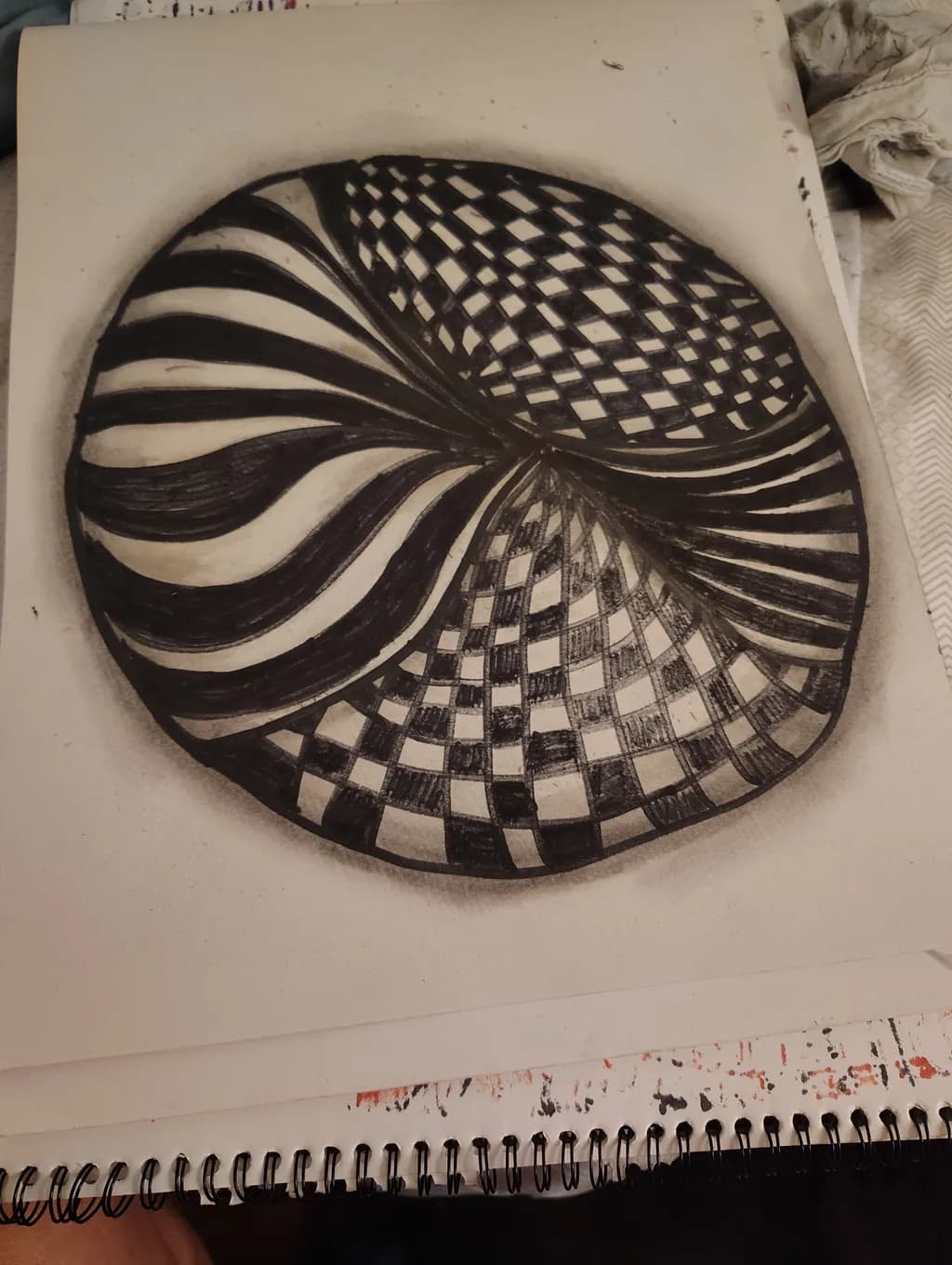 Warped Checkerboard Butterfly