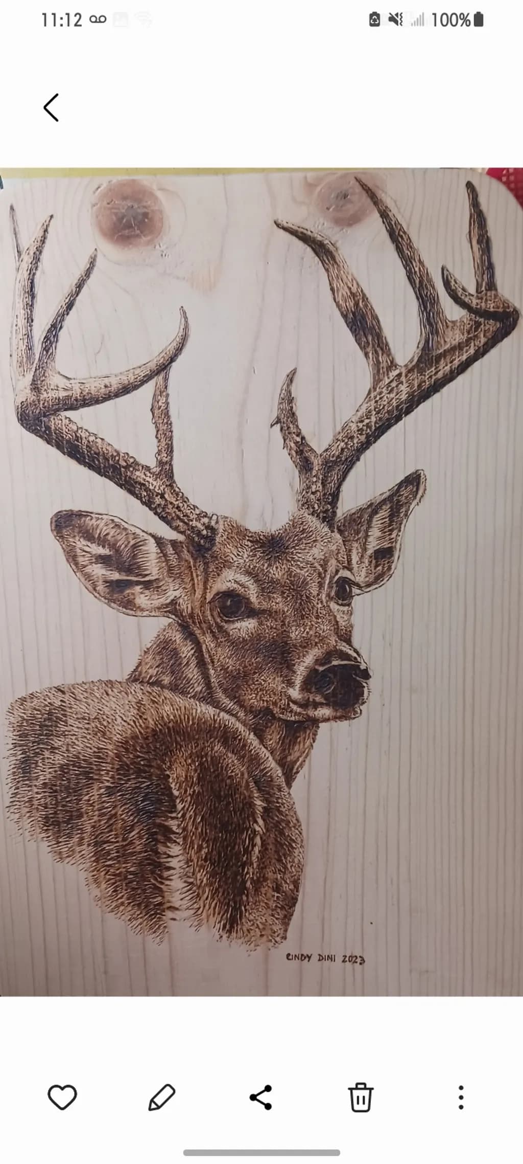 Stag Under Moonlight