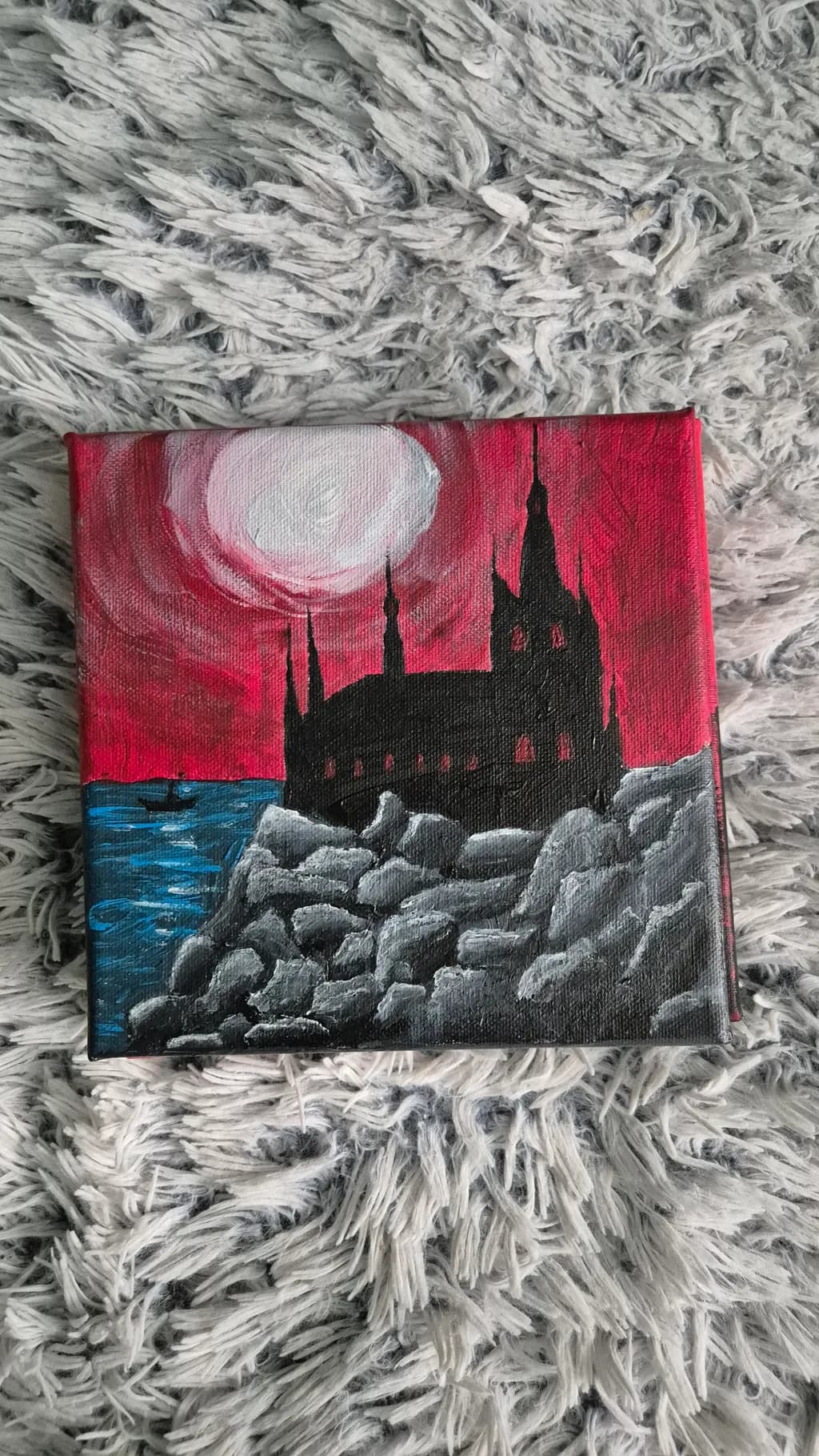 Moonlit Castle Shore